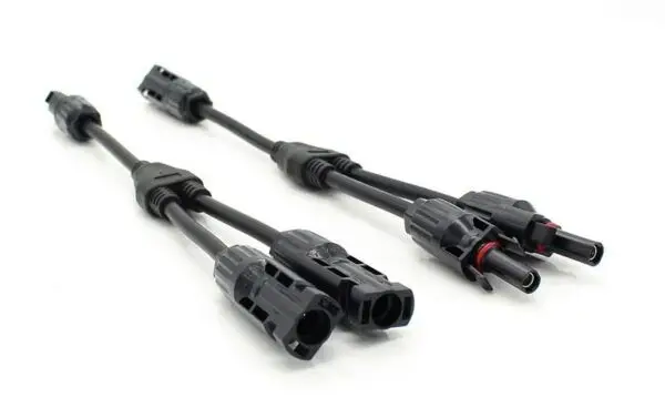 Conector Doble MC4 Multicontact 1 macho 2 hembras con Cable