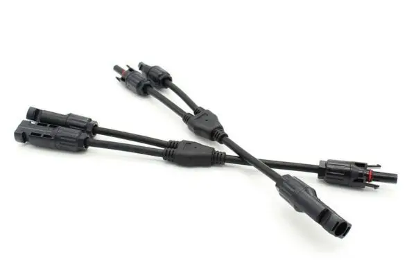 Conector Doble MC4 Multicontact 1 macho 2 hembras con Cable