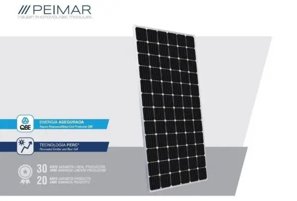 Modulo Solar 370W Peimar Monocristalino PERC Italian