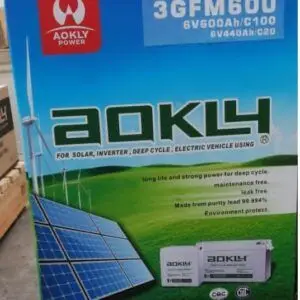 BATERIA SOLAR AOKLY AGM DEEPY CYCLE 6V 440AH