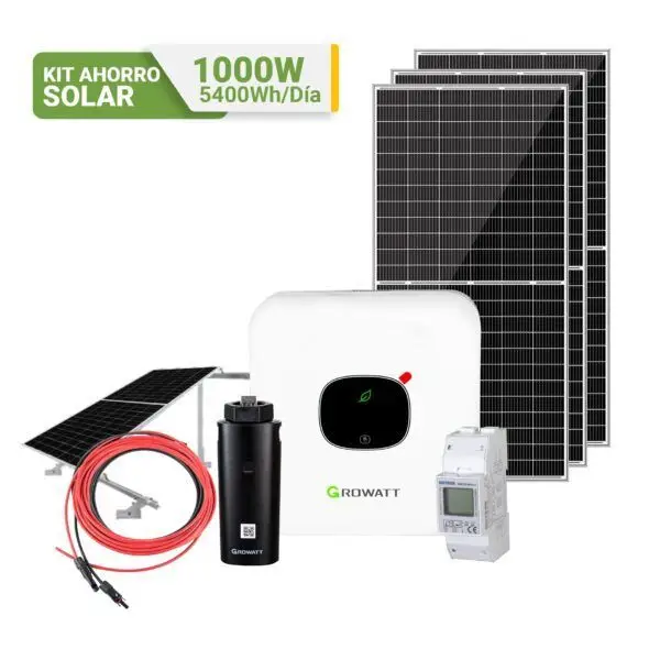 kit ahorro solar directo GROWATT 1000W