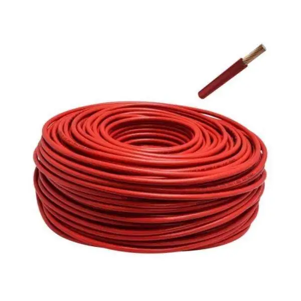 Cable solar fotovoltaico N2XOH 10AWG - 6mm2 Negro x rollo (100m)