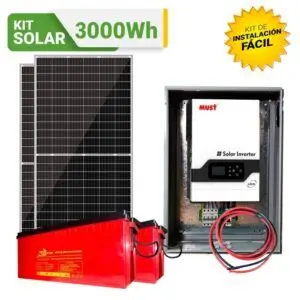 Kit Solar Peru 3000WH/DIA Uso Diario: Refrigeradora Lg Smart Inverter, TV, DVD, Laptop, Carga Celular, Licuadora. ONDA PURA Perú