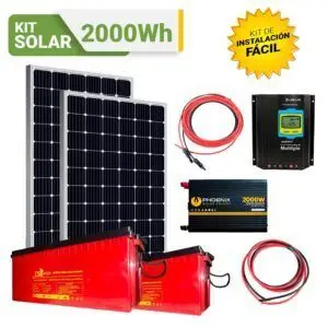 Kit solar Peru 2000WH/dia ONDA PURA