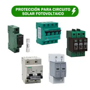Protección para circuito solar fotovoltaico