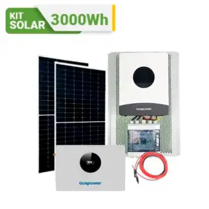 Kit Solar 3000Wh para Casa con Batería de Litio y Paneles Solares Gospower – Ahorra Energía | Panel Solar Perú